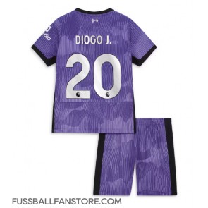 Liverpool Diogo Jota #20 Replik 3rd trikot Kinder 2023-24 Kurzarm (+ Kurze Hosen)